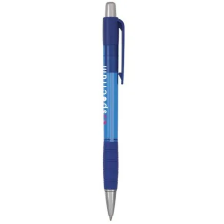 Stylo Écologique Personnalisé Striped Grip pas cher Matières : polypropylène (PP) Couleurs : bleu impression logo haute qualité