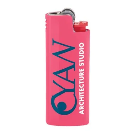 Étui de Briquet de Luxe Personnalisé BIC® Styl'it Matières : polaire Couleurs : rose impression haute définition
