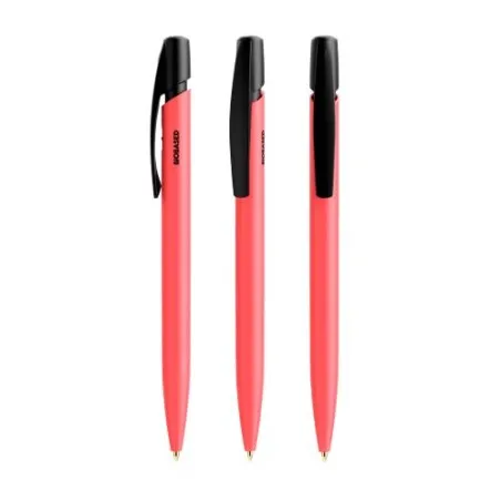 Stylo Bille Écologique Personnalisé Media Clic BIO BIC® Matières : polyester Couleurs : bleu marine marquage laser ultra précis