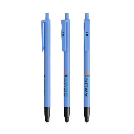 Stylo bille publicitaire personnalisé Clic Stic Stylus BIC® Matières : acrylique Couleurs : noir marquage laser ultra précis