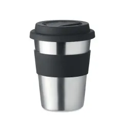 Gobelet en acier inox personnalisé 350ml - IRMUG Matières : polyéthylène (PE) Taille textile : XXL Couleurs : noir 2