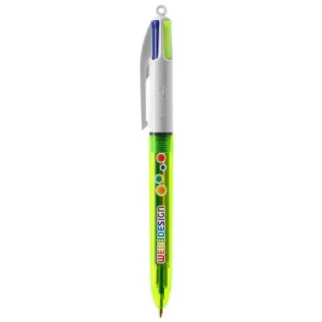 Stylo Bille Fluo 4 Couleurs avec Lanyard - BIC® Objets Publicitaires Matières : bambou Couleurs : noir accessoire événementiel u