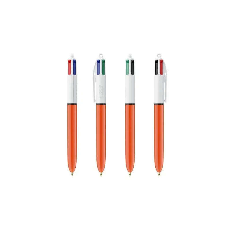 Stylo Bille Multicouleur Personnalisé 4 Couleurs BIC® Matières : acier inoxydable Couleurs : bleu métallisé Contenance : 500 ml 