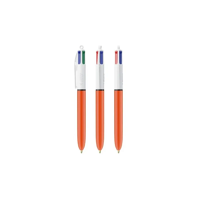 Stylo Bille Multicouleur Personnalisé 4 Couleurs BIC® Matières : acier inoxydable Couleurs : bleu métallisé Contenance : 500 ml 