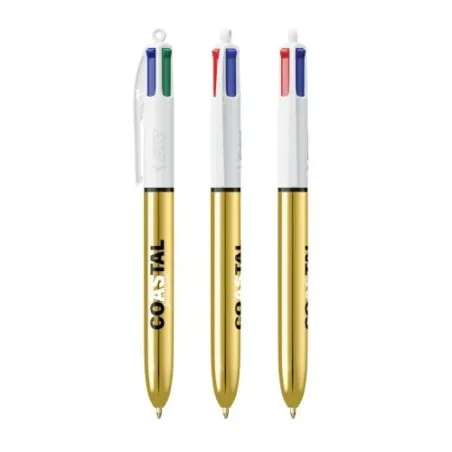 Stylo Bille Personnalisé 4 Couleurs Shine avec Lanyard - BIC® Matières : verre Couleurs : translucide Contenance : 478 ml cadeau