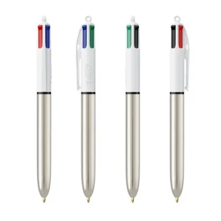 Stylo Bille Personnalisé 4 Couleurs Shine avec Lanyard - BIC® Matières : métal Capacité : 8 Go Couleurs : blanc personnalisation
