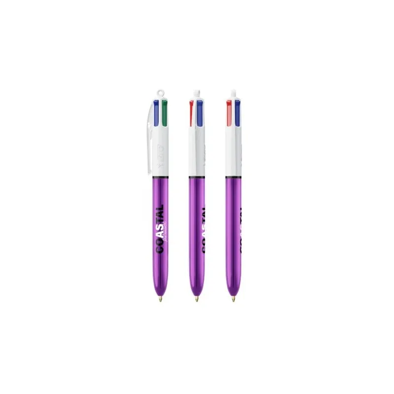 Stylo Bille Personnalisé 4 Couleurs Shine avec Lanyard - BIC® Matières : métal Capacité : 8 Go Couleurs : bleu accessoire événem
