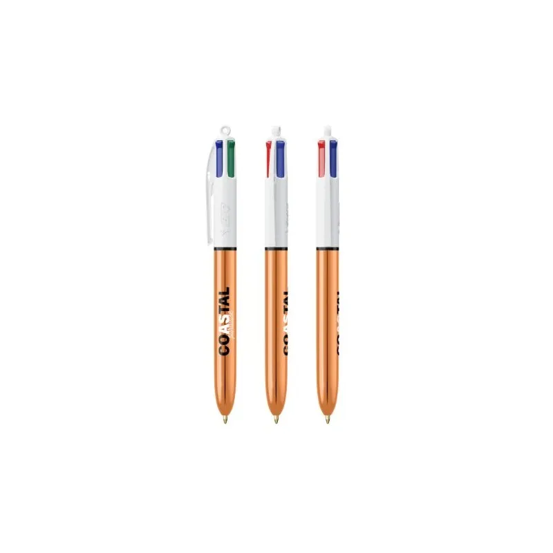 Stylo Bille Personnalisé 4 Couleurs Shine avec Lanyard - BIC® Matières : métal Capacité : 8 Go Couleurs : noir objet promotionne