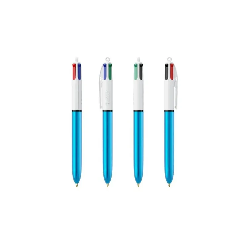 Stylo Publicitaire 4 Couleurs Brillant BIC® Matières : HDPE Couleurs : blanc Contenance : 500 ml personnalisation sur mesure