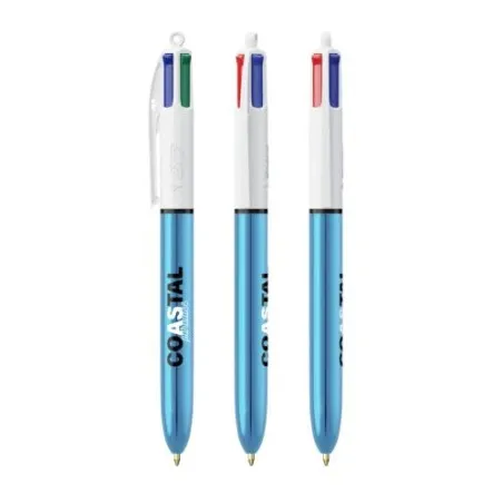 Stylo Publicitaire 4 Couleurs Brillant BIC® Matières : verre Couleurs : translucide Contenance : 450 ml personnalisable avec vot