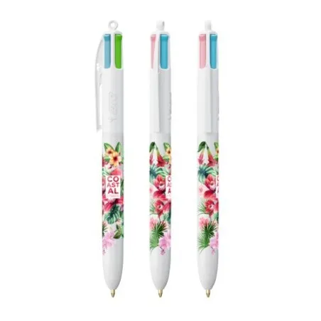 Stylo Bille Personnalisé 4 Couleurs Fashion - BIC® Matières : coton Couleurs : marron marquage laser ultra précis