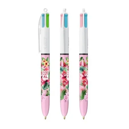 Stylo Bille Personnalisé 4 Couleurs Fashion - BIC® Matières : polyester Couleurs : kaki cadeau collaborateur premium