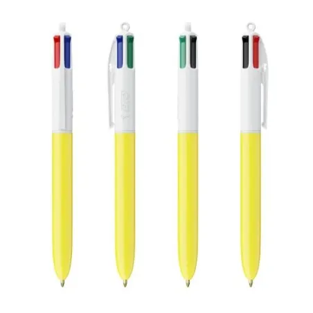 Stylo Bille Personnalisé 4 Couleurs Écologique avec Lanyard - BIC® personnalisation sur mesure