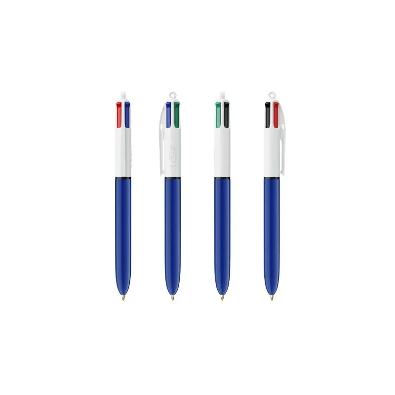 Stylo Bille Personnalisé 4 Couleurs Écologique avec Lanyard - BIC® cadeau collaborateur premium