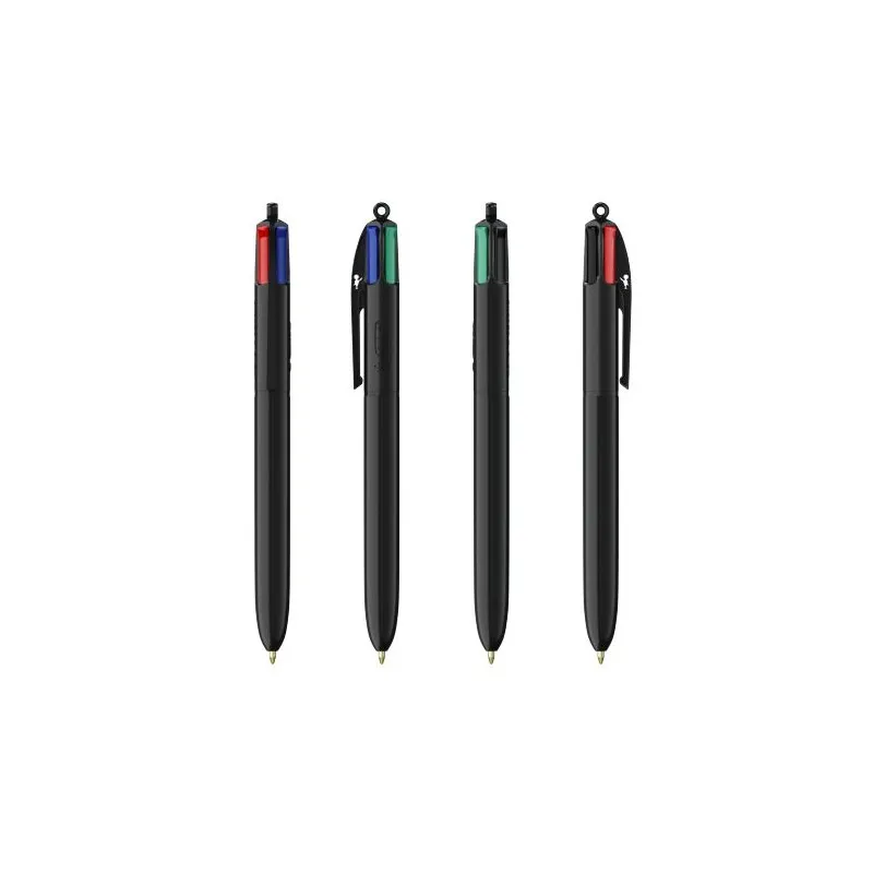 Stylo Bille Personnalisé 4 Couleurs Écologique avec Lanyard - BIC® Matières : PVC Couleurs : bleu clair accessoire événementiel 