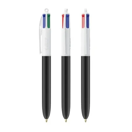 Stylo bille personnalisable 4 couleurs écologique avec lanyard - BIC® Matières : PVC Couleurs : noir cadeau entreprise pas cher