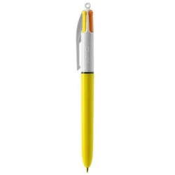 Stylo Bille Publicitaire 4 Couleurs 3+1HB - BIC® Matières : acier inoxydable Couleurs : argenté 2