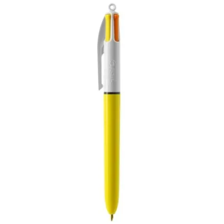 Stylo Bille Publicitaire 4 Couleurs 3+1HB - BIC® Matières : acier inoxydable Couleurs : argenté personnalisable avec votre logo