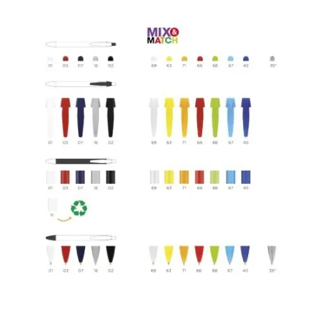 Stylo Écologique Personnalisé 4 Couleurs Pas Cher - BIC® Matières : coton recyclé Couleurs : vert impression logo haute qualité