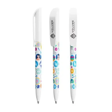 Stylo Bille Premium Personnalisé Super Clip BIC® Matières : PET recyclé Couleurs : gris personnalisation rapide en France