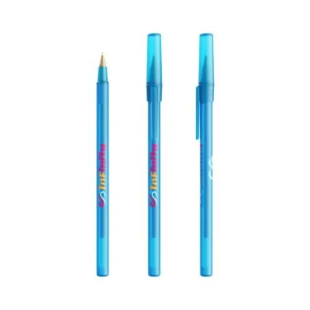 Stylo publicitaire personnalisé BIC® Media Clic Grip Matières : céramique Couleurs : noir goodies publicitaire durable