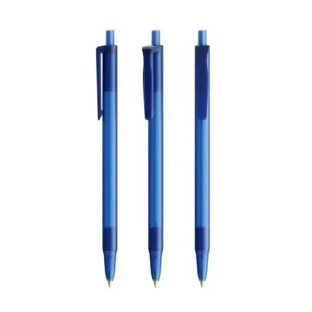 Stylo bille personnalisable BIC® Clic Stic Softfeel® Matières : polyester Taille textile : XL Couleurs : bleu cadeau collaborate