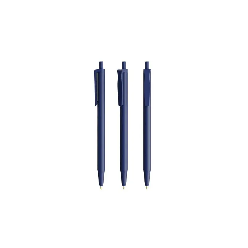 Stylo bille personnalisable BIC® Clic Stic Softfeel® Matières : polyester Taille textile : XXL Couleurs : bleu marine objet publ