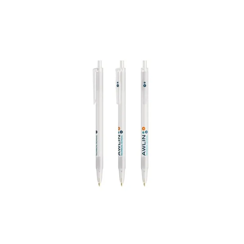 Stylo bille personnalisable BIC® Clic Stic Softfeel® Matières : polyester Taille textile : 3XL Couleurs : bleu marine cadeau ent