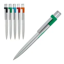 Stylo bille bleu avec corps et clip en métal - Écriture de qualité Matières : PU Couleurs : noir 2