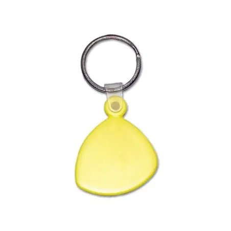 Porte-clés rigide personnalisé avec anneau de 25 mm - Métal Matières : polyester Couleurs : noir marquage couleur éclatante