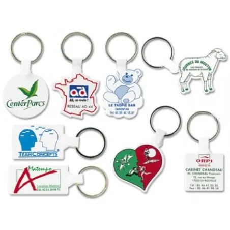 Porte-Clés Écologique Personnalisé en Forme de Maillot (anneau 25 mm) - Pas Cher Matières : acier inoxydable Couleurs : vert per