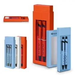 Parure Coffret Cadeau Stylo Métal et Porte-Mine 2