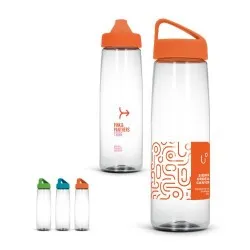 Gourde transparente écologique en Tritan de 83 cl - Personnalisée Matières : bois Couleurs : brun 2