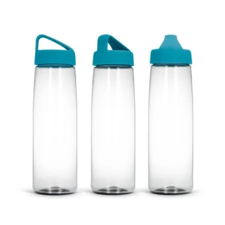 Gourde transparente écologique en Tritan de 83 cl - Personnalisée Matières : céramique Couleurs : argenté impression logo haute 