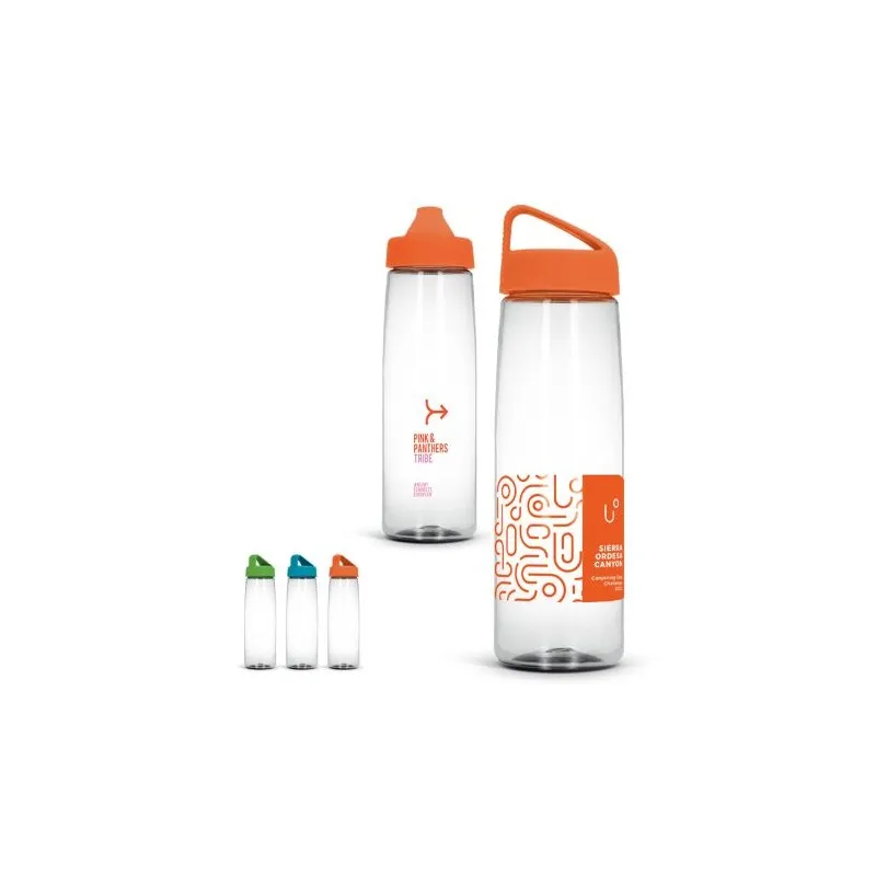 Gourde transparente écologique en Tritan de 83 cl - Personnalisée Matières : bambou Couleurs : brun cadeau entreprise pas cher