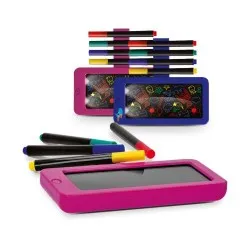 Ardoise Lumineuse Noire avec LED 14 x 13 cm 2