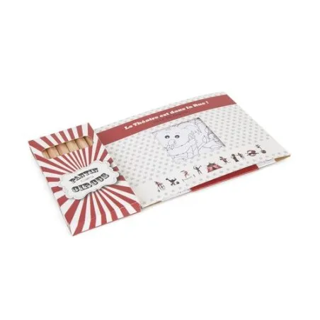 Kit Écologique de Coloriage avec 6 Crayons - Objets Publicitaires 8,7 Matières : PET recyclé Taille textile : M Couleurs : bleu 