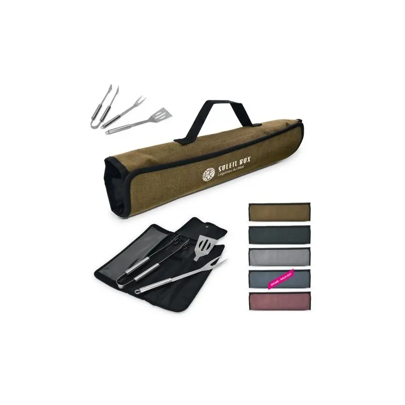 Set de 3 Ustensiles BBQ - Devenez le Roi du Grill