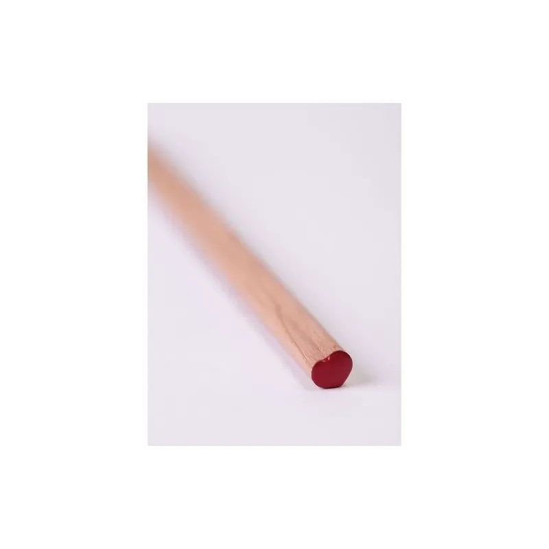 Crayon Publicitaire Hexagonal Naturel 8,7 cm - COEUR PRESTIGE ROUGE Couleurs : rouge marquage laser ultra précis