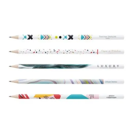 Crayon Écologique Personnalisable 4 Couleurs - ECO ROND 17,6 PANTONE T Matières : aluminium Couleurs : noir cadeau entreprise pa