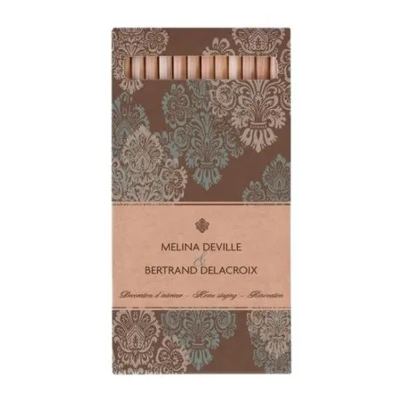 Étui écologique 12 crayons couleur 17,6 - Messager Couleurs : bleu marine Matières : acier inoxydable recyclé personnalisable av