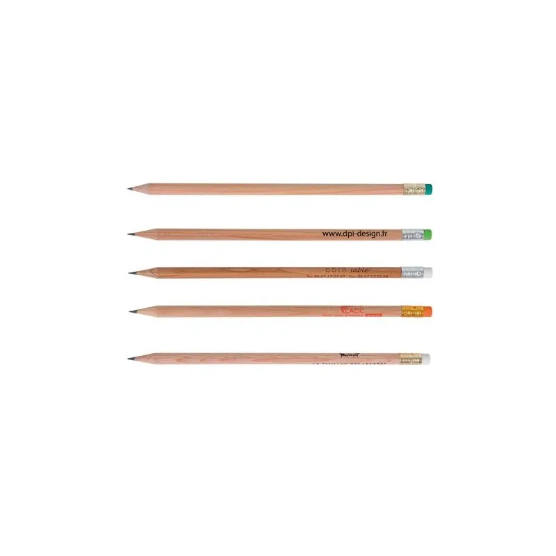 Crayon rond incolore de 17,6 cm personnalisable Prestige Nat Couleurs : bleu Matières : acier inoxydable recyclé personnalisable