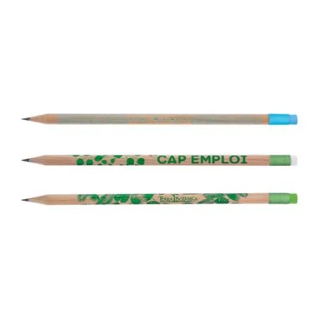 Crayon rond incolore de 17,6 cm personnalisable Prestige Nat Couleurs : bleu Matières : acier inoxydable recyclé goodies entrepr