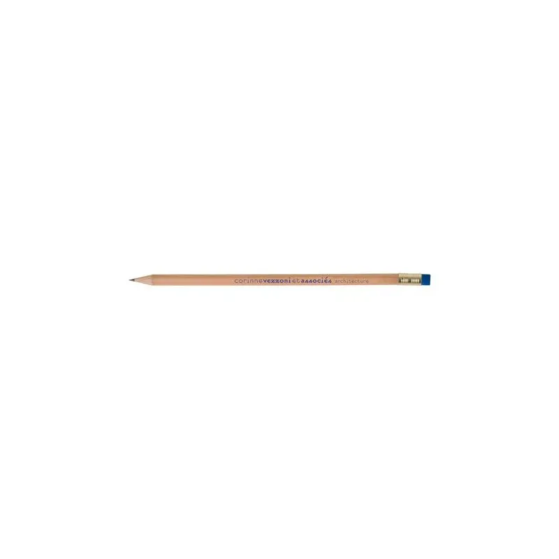 Crayon rond incolore de 17,6 cm personnalisable Prestige Nat Couleurs : bleu Matières : acier inoxydable recyclé cadeau client o