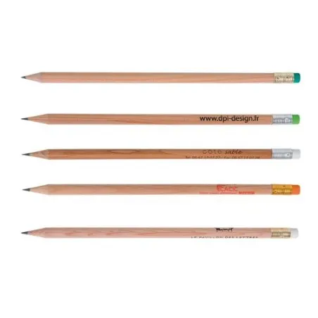 Crayon rond incolore de 17,6 cm personnalisable Prestige Nat Couleurs : bleu Matières : acier inoxydable recyclé personnalisatio