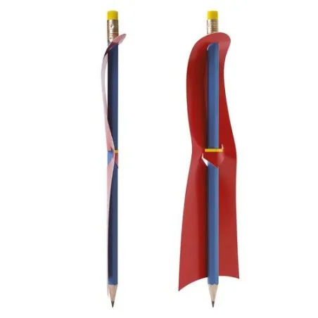 Crayon Écologique Personnalisé Supman - Super Crayon Matières : plastique recyclé Couleurs : gris cadeau entreprise pas cher