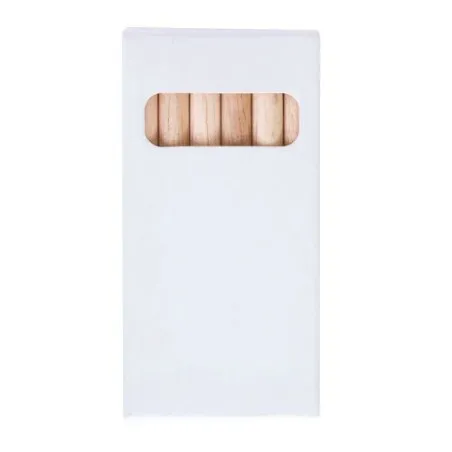 Étui Écologique 6 Crayons Aquarellables - Objets Publicitaires Matières : plastique recyclé Couleurs : vert foncé marquage laser