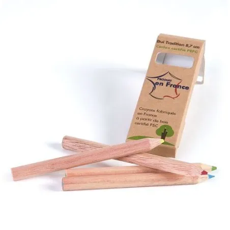 Étui Écologique Personnalisable pour 6 Crayons Aquarellables - CR COUL 8,7 Matières : plastique recyclé Couleurs : vert clair ca