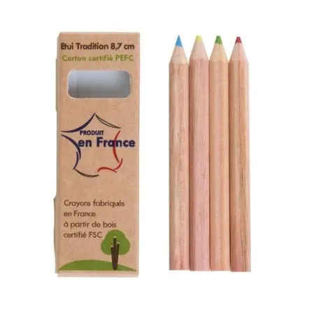 Étui Écologique Personnalisable pour 6 Crayons Aquarellables - CR COUL 8,7 Matières : plastique recyclé Couleurs : vert clair ma