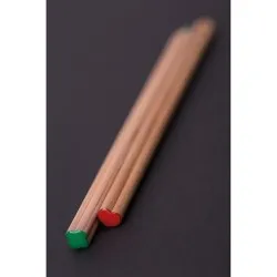 Crayon personnalisé écologique Trèfle Prestige 17,6 cm Matières : acier inoxydable Couleurs : bois